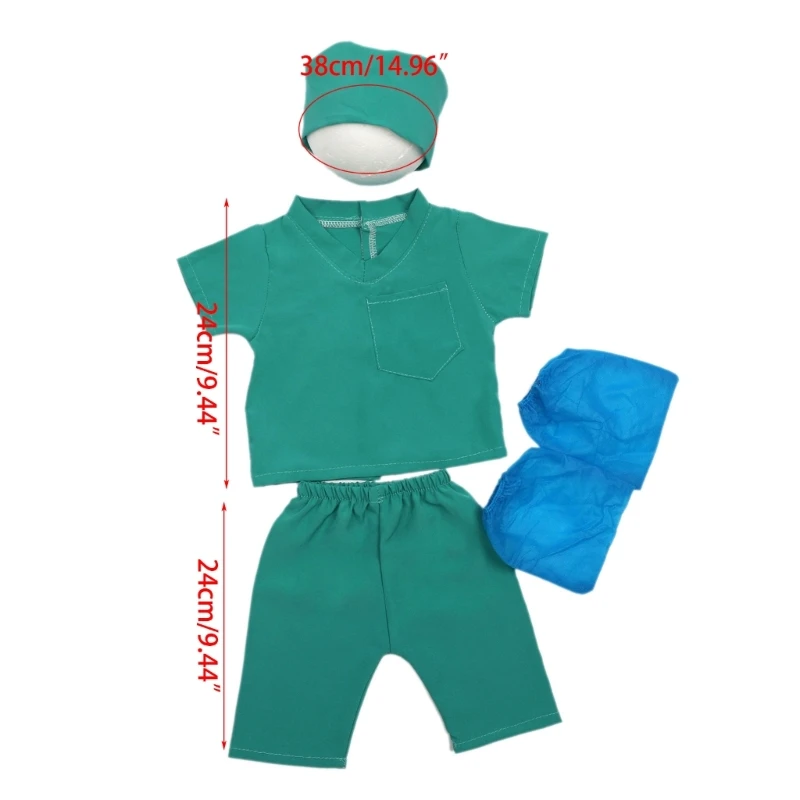 Disfraz de médico para recién nacido – Ropa de fotografía - imagen 4