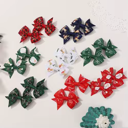 Pinzas navideñas para niños – Lazos de elfo y Papá Noel