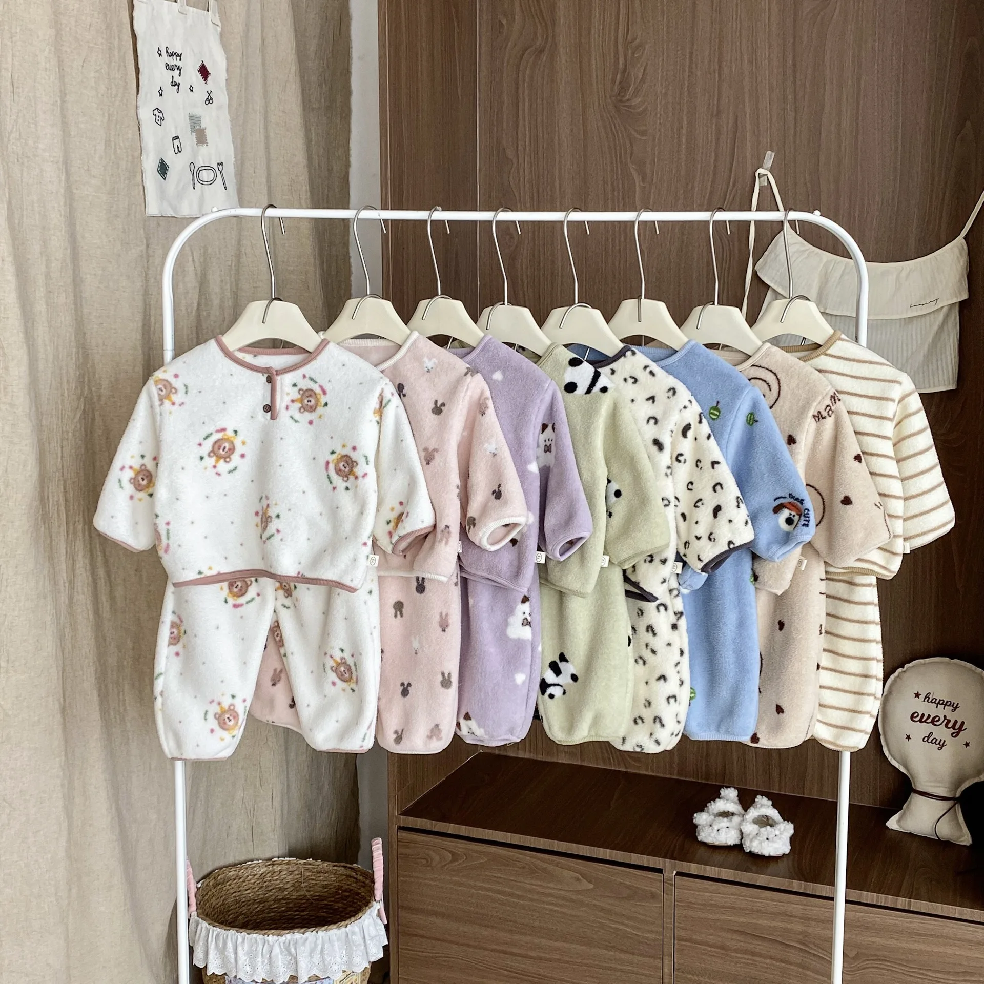 Conjunto cálido de ropa de dormir para niños