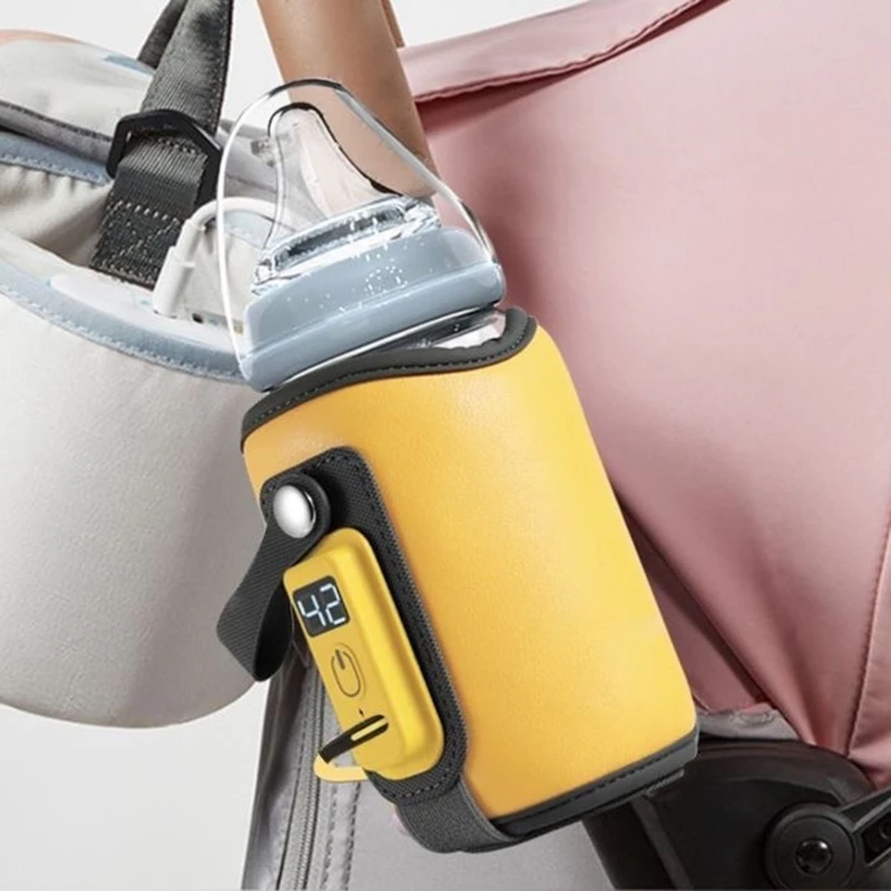 Bolsa calentadora de biberones portátil con USB y pantalla LCD