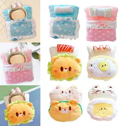 Ropa de cama para muñecas con almohada y mantita