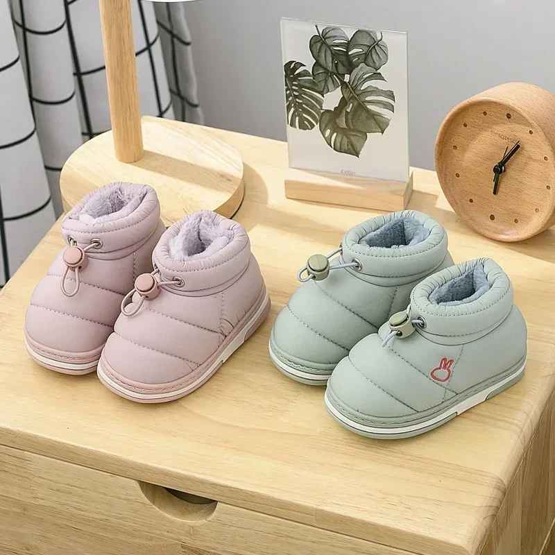 Zapatillas de invierno Bekamille para niños, estilo de botas de nieve