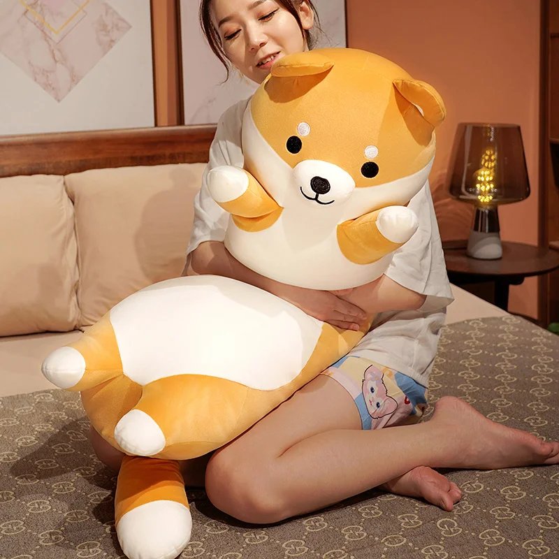 Almohada de peluche Shiba Inu gigante, cojín suave para regalo - imagen 3