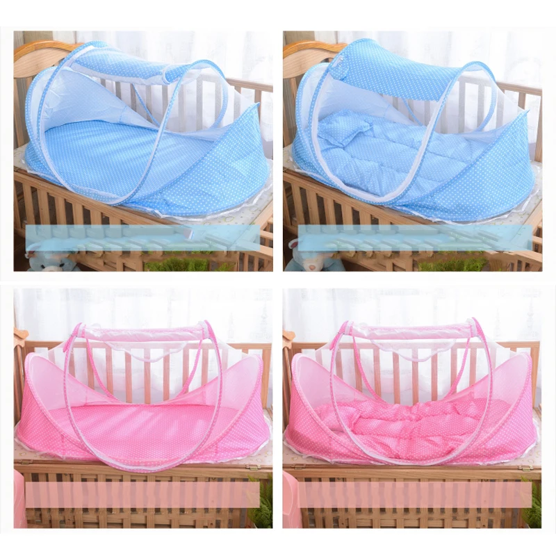 Mosquitera para cuna de bebé, malla plegable: dormir sin moscas - imagen 5