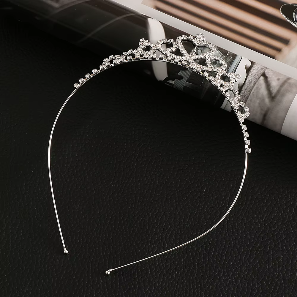 Tiara de cristal con lazos para niña - Diadema de fiesta - imagen 4