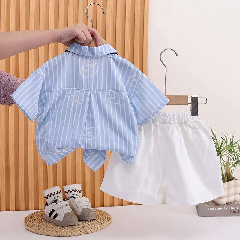 Conjunto de verano para bebé con camisa de manga corta y short - imagen 5