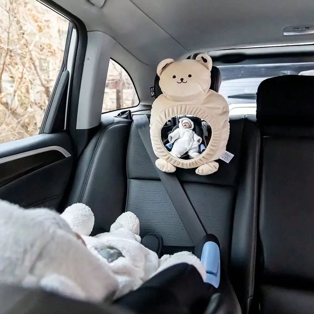 Espejo retrovisor coche bebé con dibujos animados multifunción - imagen 3