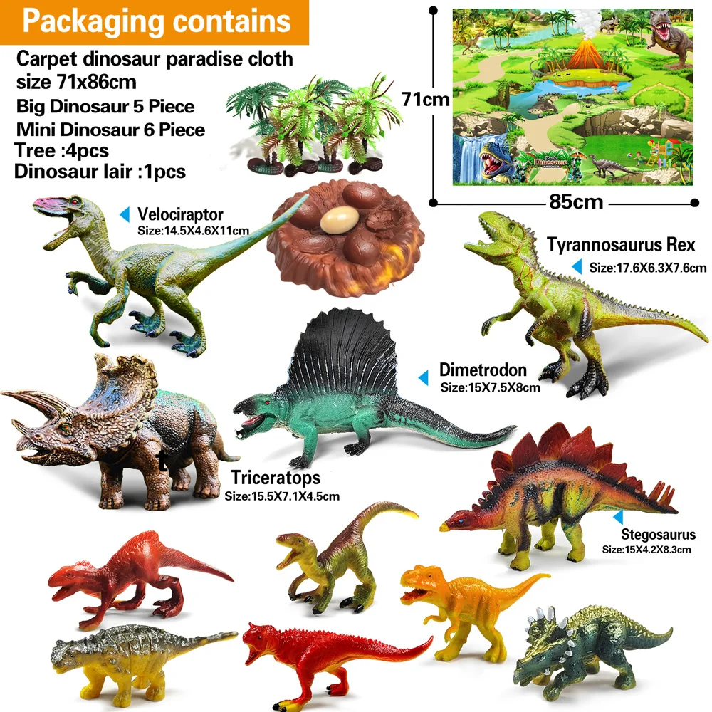 Juego de alfombras y dinosaurios 2