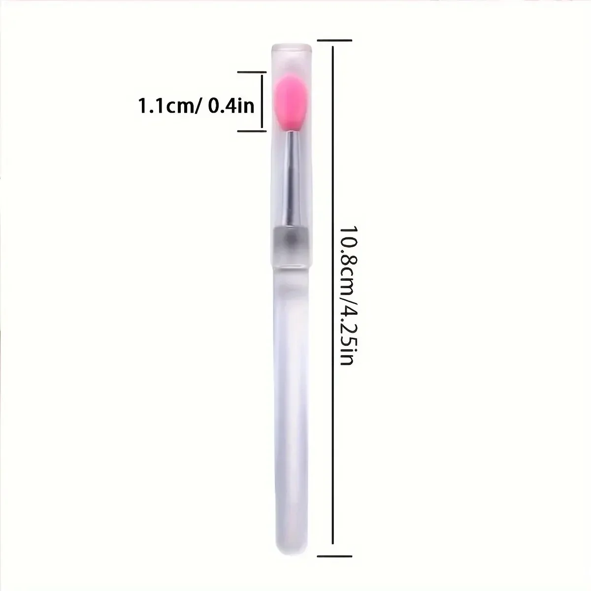 Brochas de maquillaje con tapa para labios y sombra de ojos - imagen 3