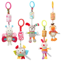 Sonajero sensorial para bebés de peluche colgante con sonajido suave