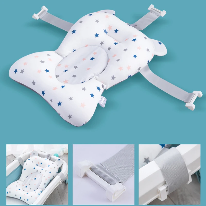 Alfombrilla antideslizante para baño de bebé – Cojín suave acolchado - imagen 5