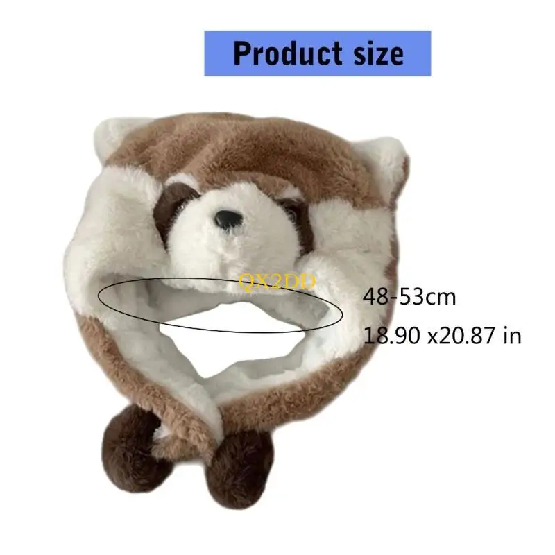 Niño usando el sombrero Panda con orejeras
