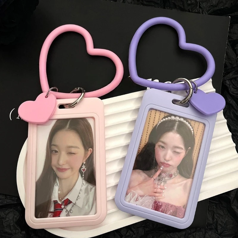 Tarjetero con llavero para niños estilo K-pop con fotos - imagen 3