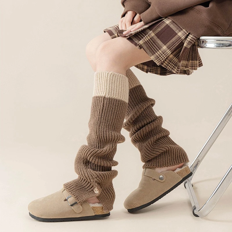 Calentadores de piernas punto retro para niñas en invierno - imagen 2