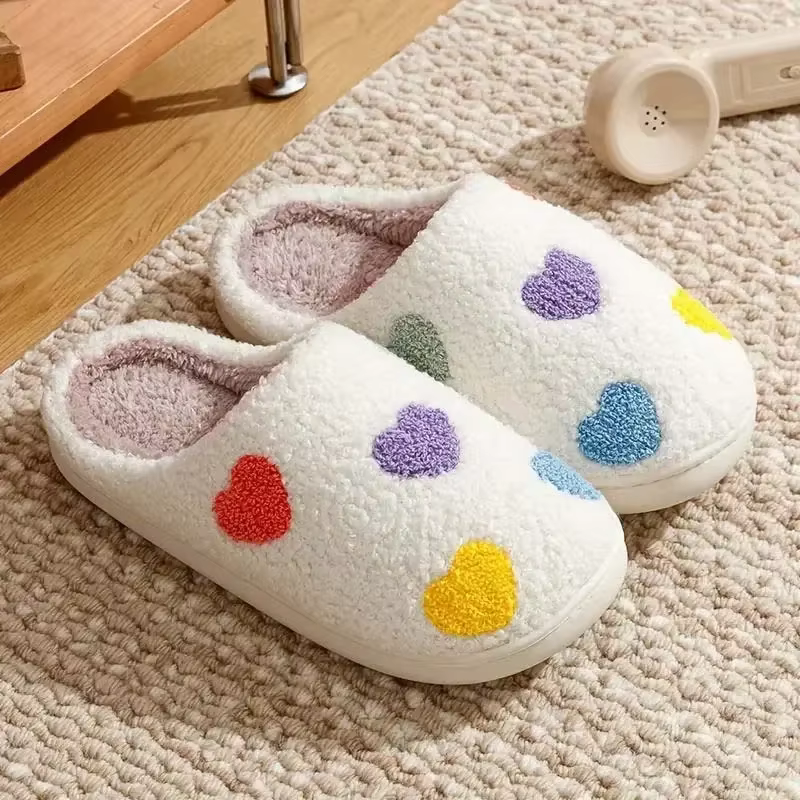 Zapatillas de casa antideslizantes suela blanda cálidas para mujer