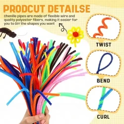 ZYF limpiapipas de colores y tijeras plásticas para manualidades