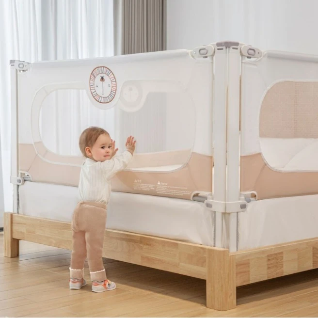 Barandilla de cama ajustable anticaídas para bebé - imagen 4