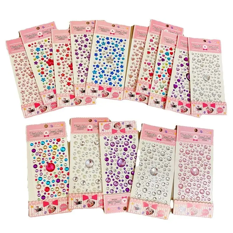 Pegatinas acrílicas de cristal con diamantes kawaii scrapbooking - imagen 3