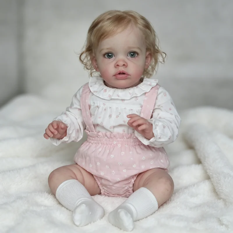 Muñeco Reborn realista Benjamin NPK con cabello injertado