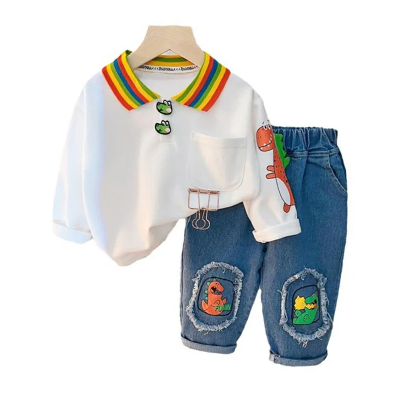 Conjunto otoño para niños: camiseta y pantalón infantil - imagen 3