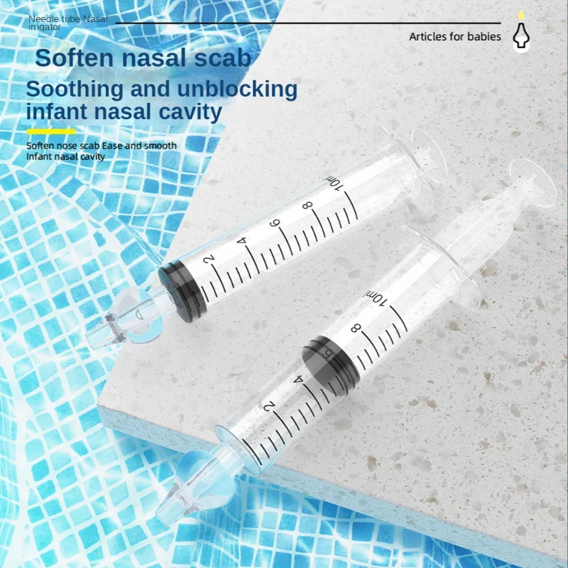 Lavadora nasal en uso con bebé