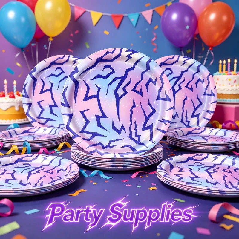 Set de vajilla para fiesta cumpleaños k-pop, en papel - imagen 4