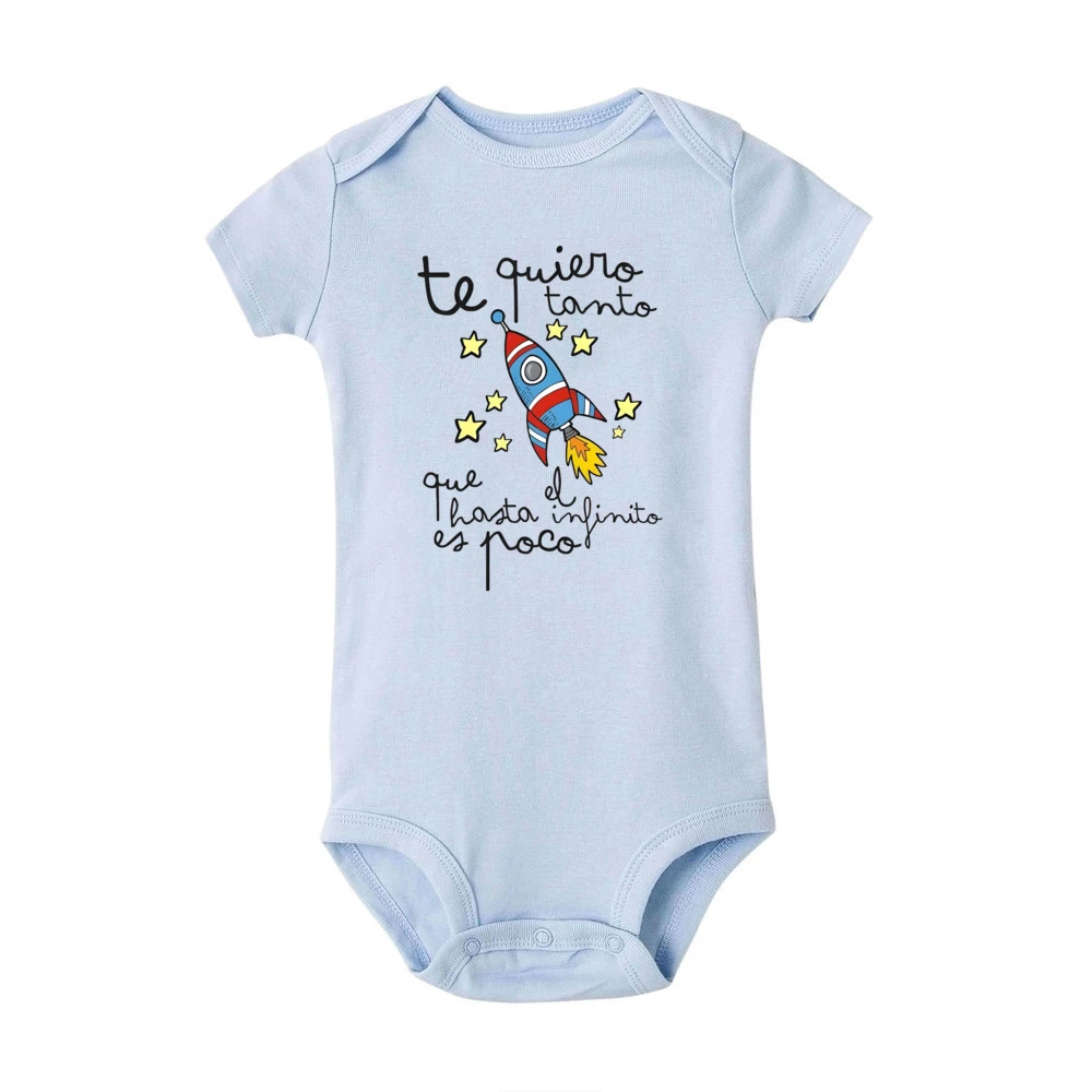 Mameluco de bebé con estampado en español