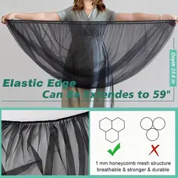 Mosquitera universal para cochecito, malla transpirable elástica