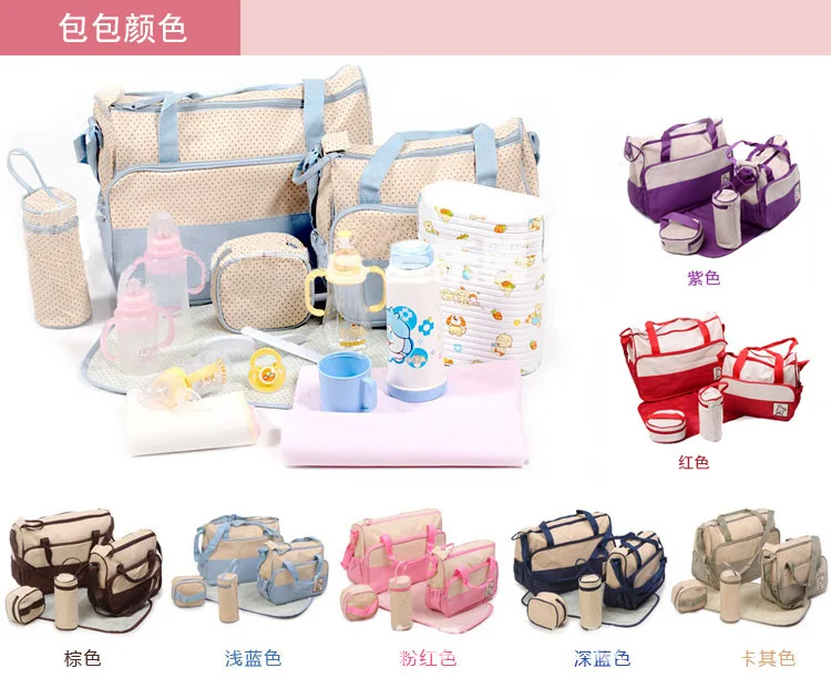 Bolsa de maternidad impermeable en uso