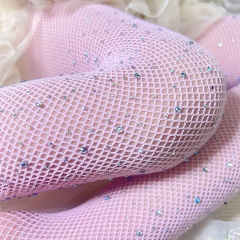 Pantimedias con purpurina y encaje para niñas – Medias de verano - imagen 4