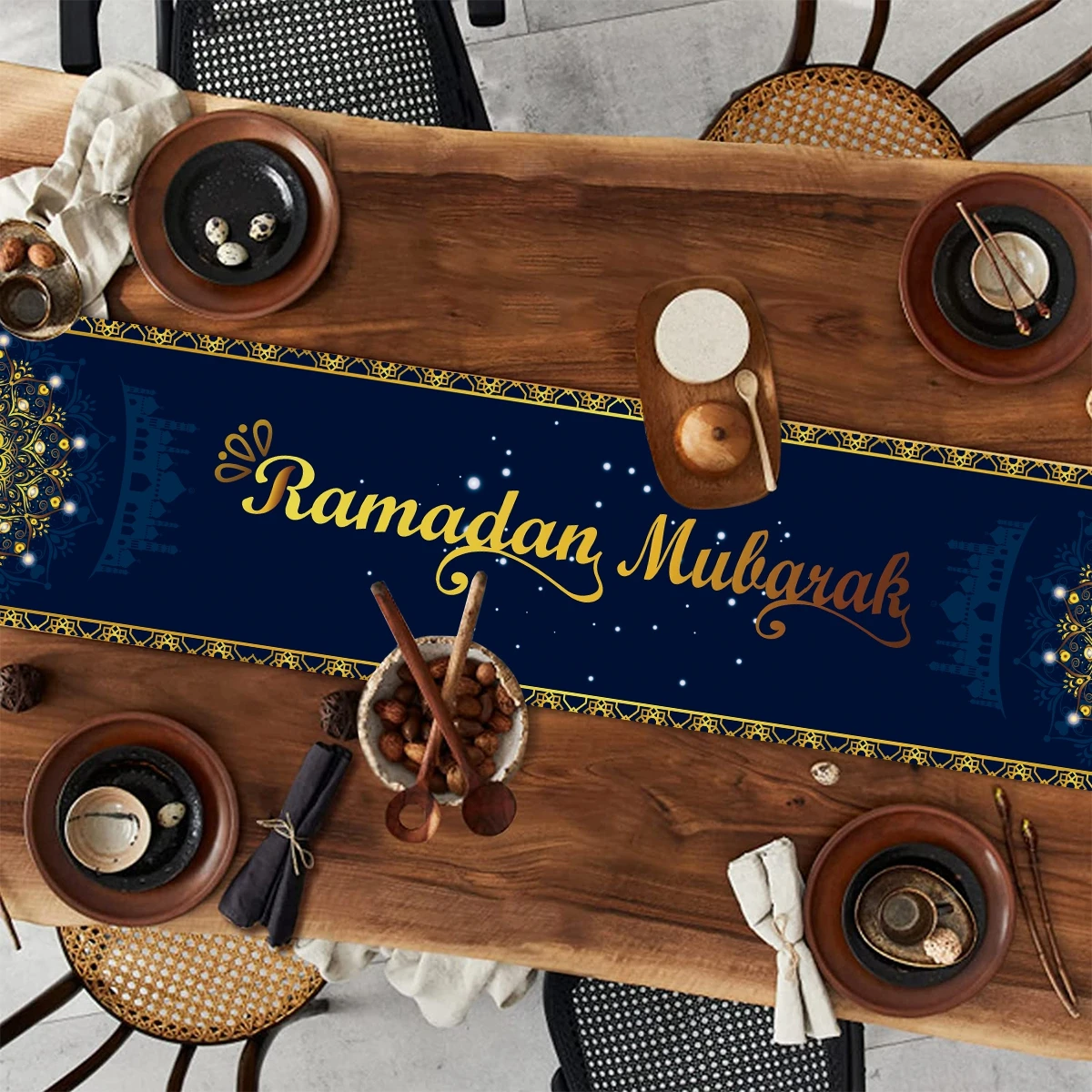 Mantel celebración Eid para mesa – Decoración Ramadán - imagen 4