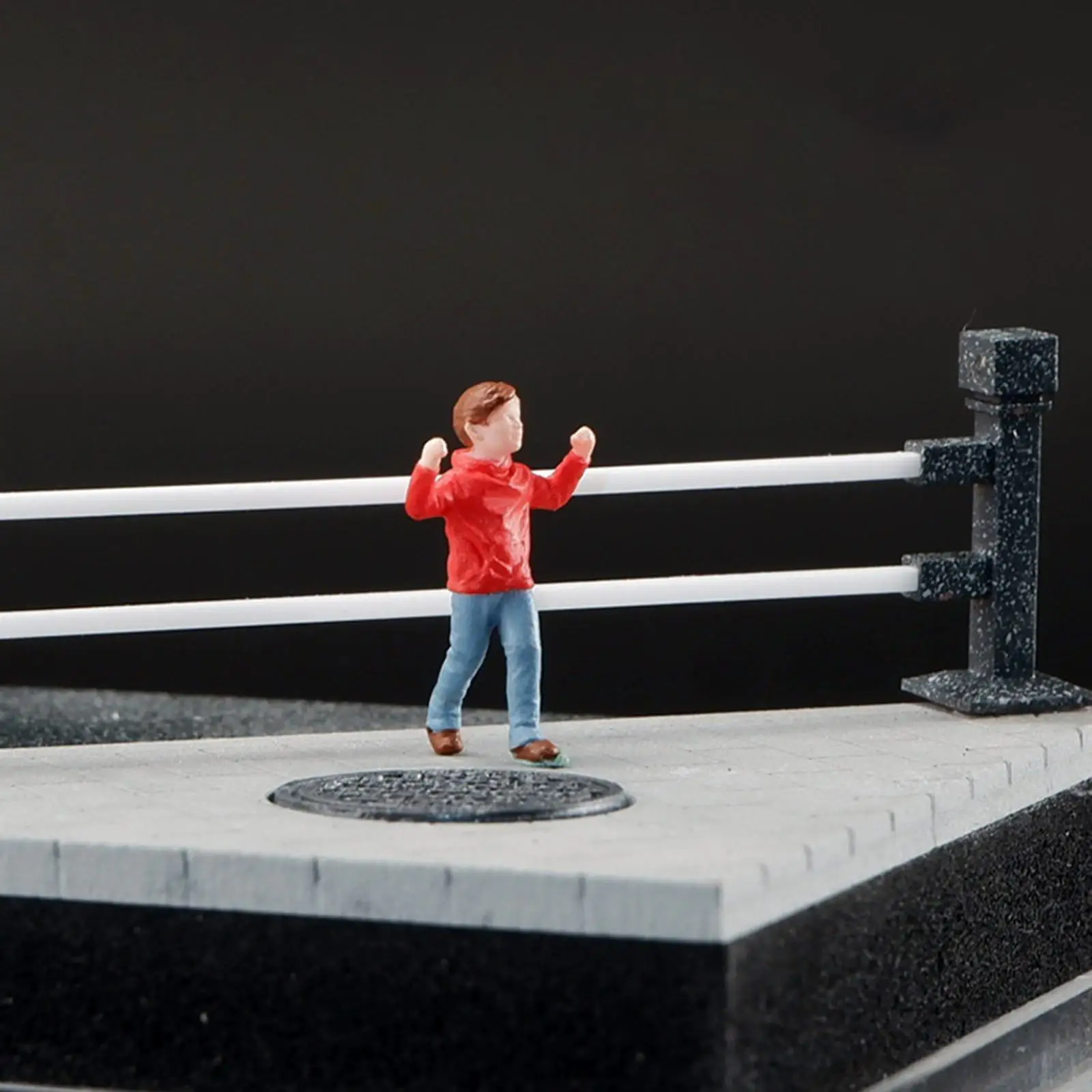 Figura en miniatura Diorama con personas callejeras para niños