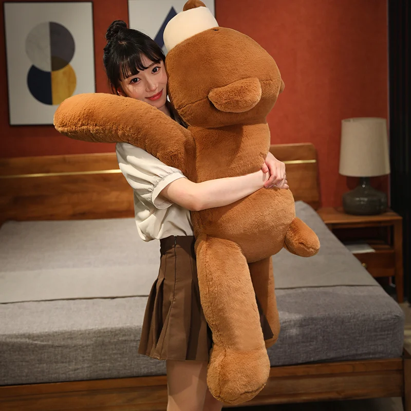 Peluche oso tumbado suave tipo almohada para dormir - imagen 2
