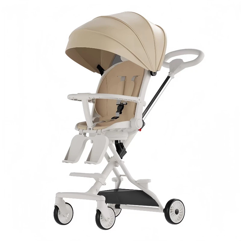 Cochecito de bebé plegable ligero con manillar ajustable y asiento - imagen 2