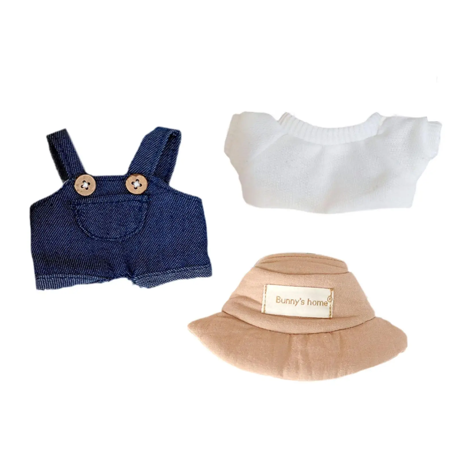 Conjunto de ropa para muñecas con camisetas, estilo adorable - imagen 3