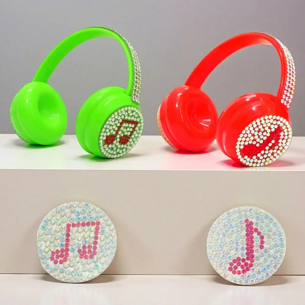 Auriculares para muñecas con pedrería decorativa hechos a mano - imagen 2