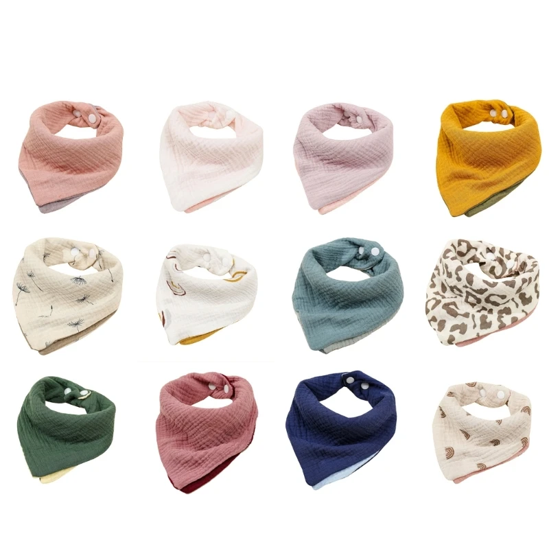 Babero bandana muselina floral – Absorción superior para bebé - imagen 2