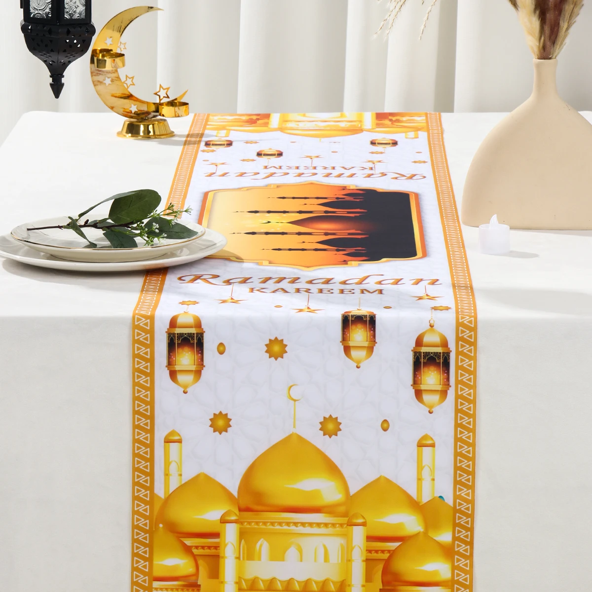 Mantel celebración Eid para mesa – Decoración Ramadán - imagen 2
