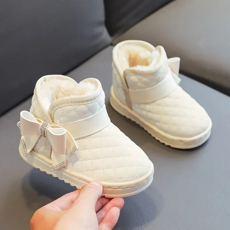 Botas de nieve impermeables para niñas, cálidas a prueba del viento - imagen 2