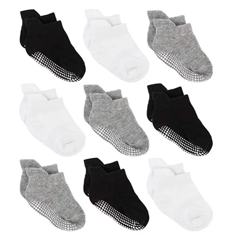 Calcetines antideslizantes de tobillo para bebés aprender a caminar - imagen 3
