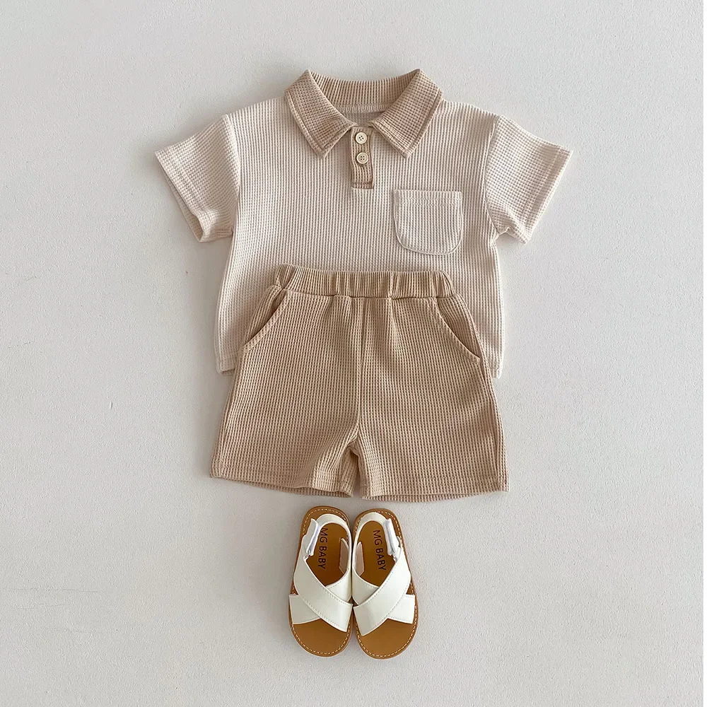 MILANCEL conjunto verano bebé – Camiseta y shorts de algodón - imagen 5