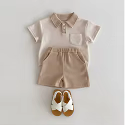 MILANCEL conjunto verano bebé – Camiseta y shorts de algodón