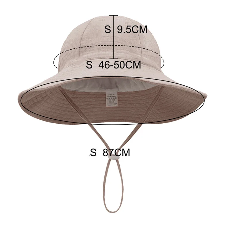 Sombrero de verano para bebé algodón transpirable y protección solar - imagen 2