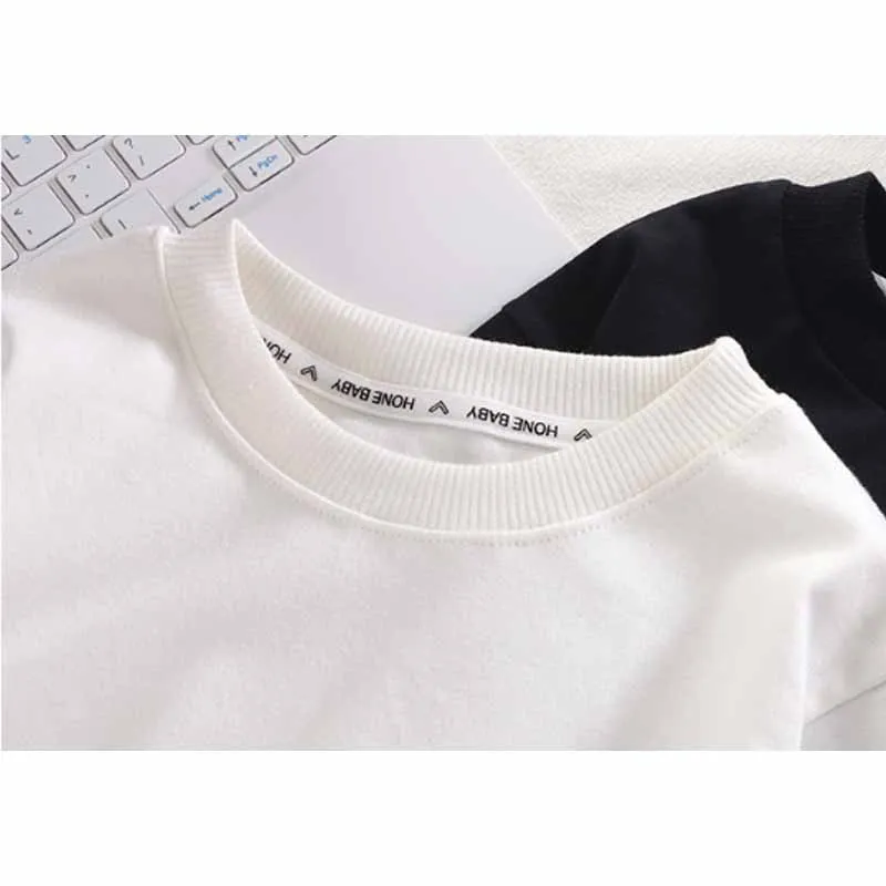 Camiseta de manga larga de algodón para niños otoñales casual - imagen 3