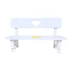 QX2D Banco de madera maciza para fotografía infantil
