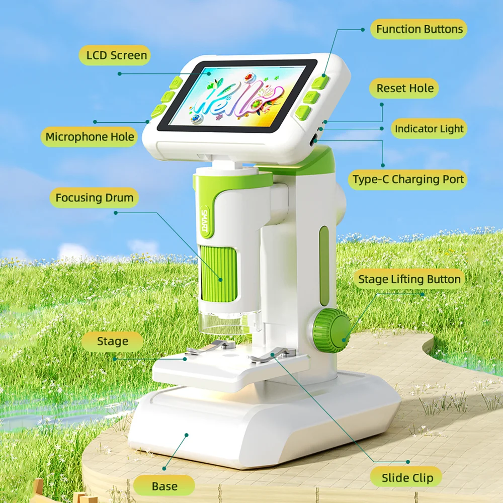 Microscopio 1600X para niños – Kit de experimentos científicos - imagen 5