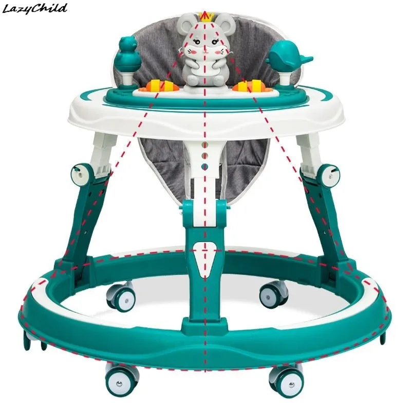 LazyChild Andador bebé multivelocidad antivuelco plegable - imagen 3