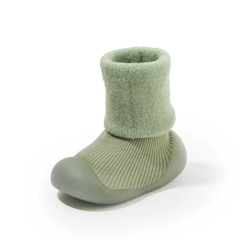 Zapatos tipo calcetín de lana antideslizantes cálidos para bebé - imagen 5