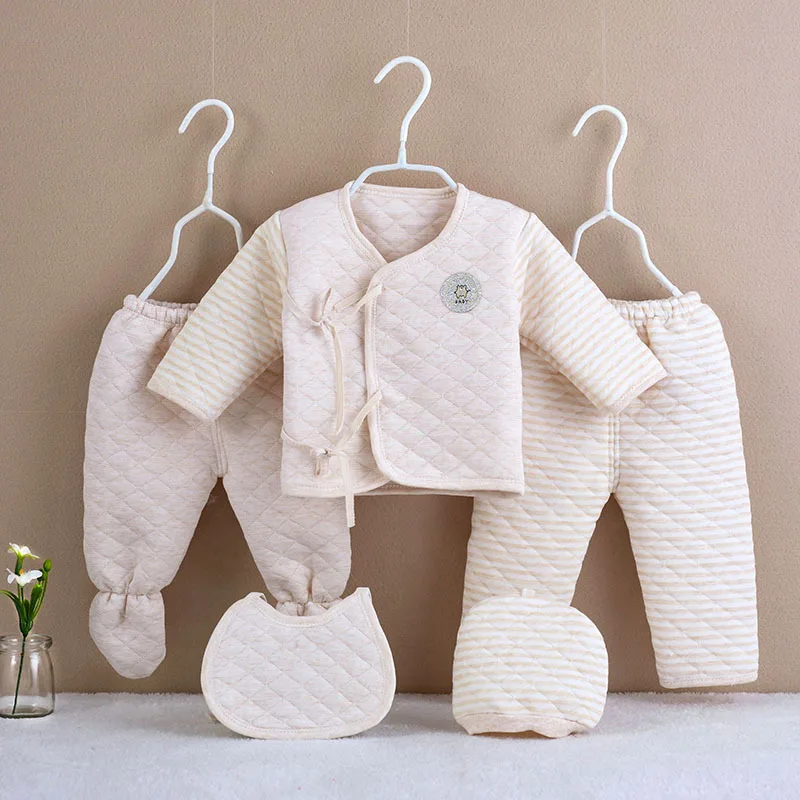 Conjunto ropa de recién nacido algodón grueso cálido para invierno - imagen 4