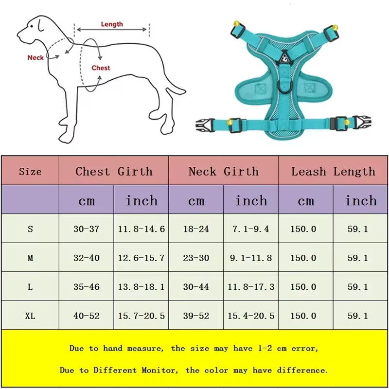 Arnés para perro sin tirones ajustable con correa reflectante - imagen 4
